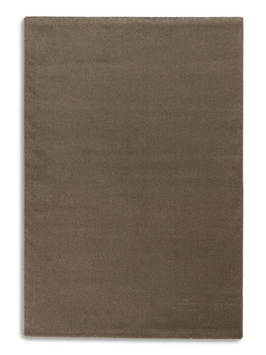 Astra Barletta Teppich Uni Dunkelbraun