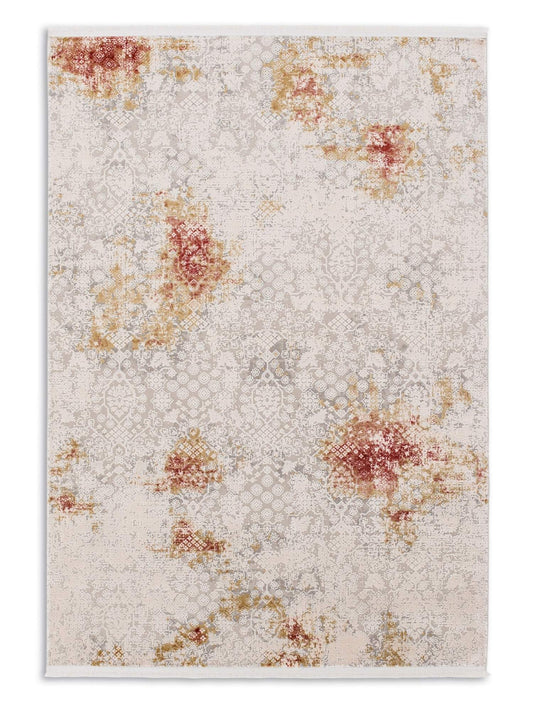 Astra Gravina 6624 Kurzflorteppich Rot/Beige