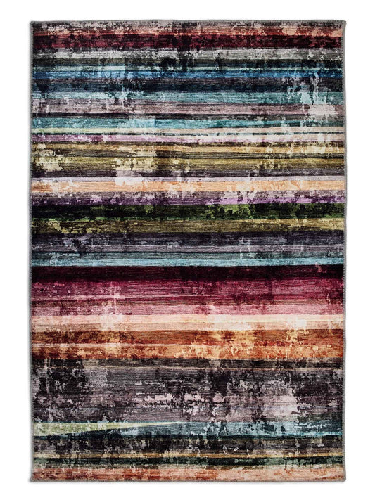 Astra Piper 6996 Kurzflor-Teppich Streifen Bunt