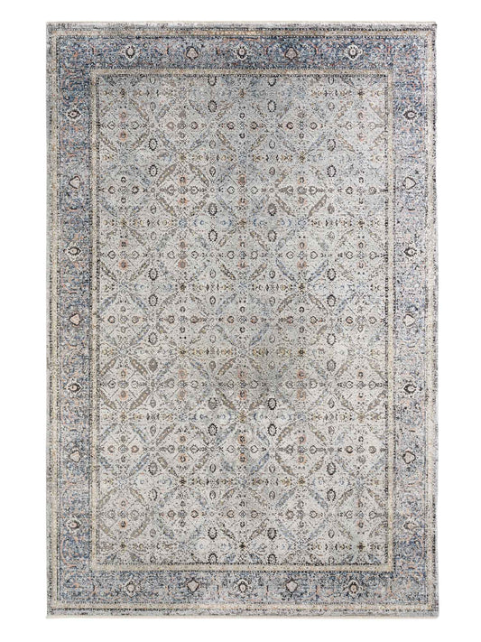 Astra Scala 6621 Kurzflorteppich Bordüre Blau