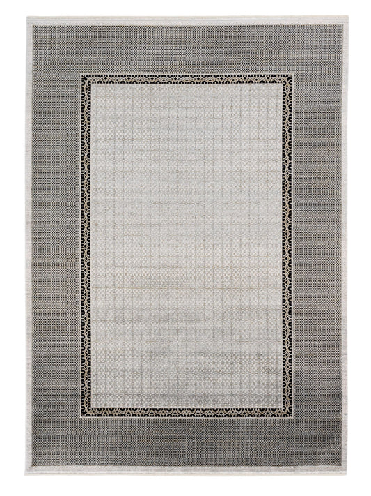 Astra Scala 6621 Kurzflorteppich Bordüre Silber/Grau