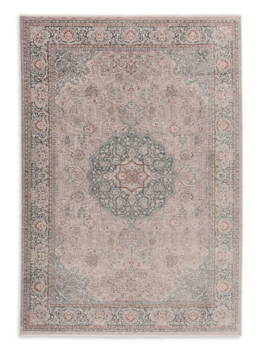 Astra Tropea Teppich Medaillon Grau