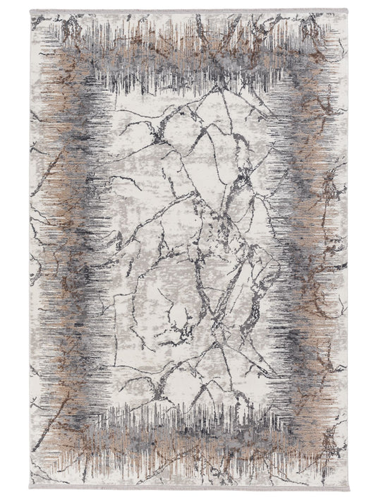 Astra Vercelli 6651 Kurzflorteppich Bordüre Beige Creme