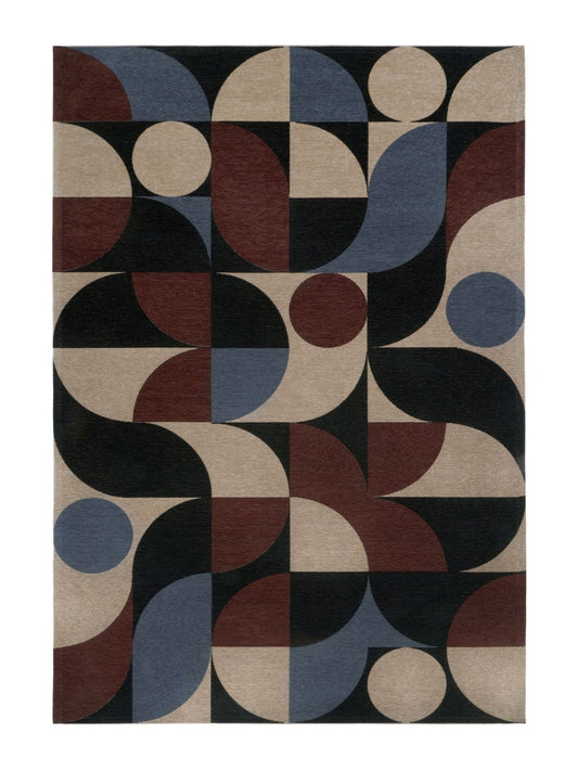 Carpet Decor Deco Teppich Blau Kupfer