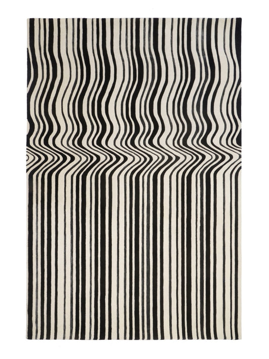 Carpet Decor Draft Teppich Schwarz/Creme