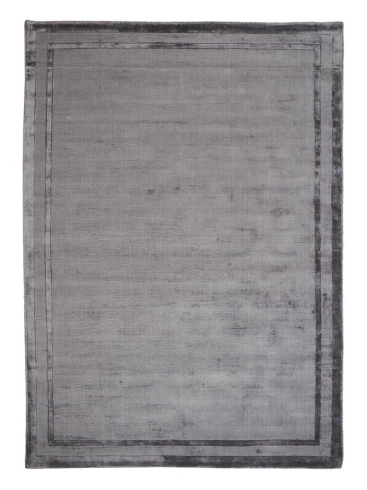 Carpet Decor Frame Teppich Stahlgrau