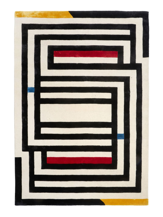 Carpet Decor Maze Teppich Schwarz