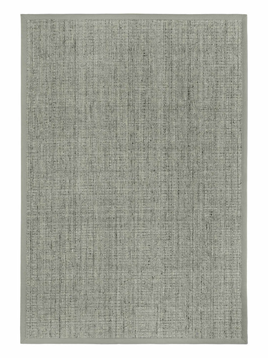 Dekowe Exquisit S2 Bordüren Wollteppich hellgrau