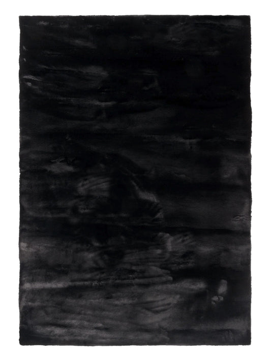 Dekowe Lotti Hochflorteppich schwarz