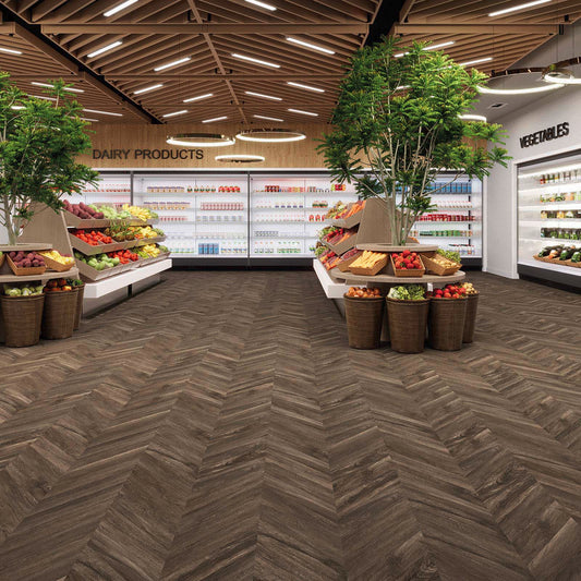 Joka Klebe-Vinyl Design 555 Evolut 2,5/0,55mm Chevron 5806 Mud Oak EIR 52,26x9,24cm