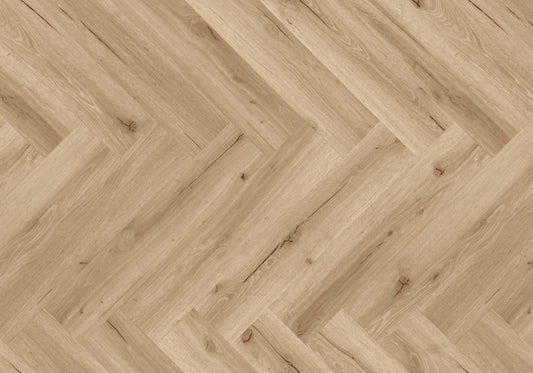 Joka Klebe-Vinyl Designböden 555 Wooden Styles Herringbone 2,5/0,55 mm 6702 OakCream EIR