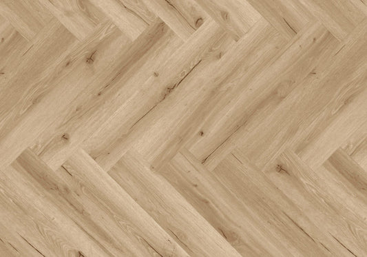 Joka Klick-Vinyl Designböden 555 Wooden Styles Herringbone Click 7,0/0,55 mm m. IXPE 702H Oak Cream EIR