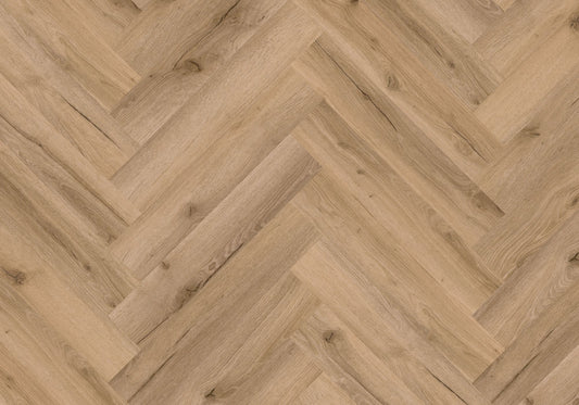Repac Klick-Vinyl Fresh Oak Authentic Herringbone 50-05 MF100072 - RUSTIC 2020 | inkl. Trittschalldämmung & weiße Sockelleiste