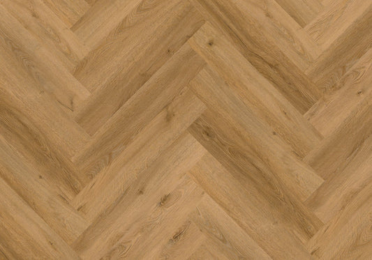 Repac Klick-Vinyl Fresh Oak Authentic Herringbone 50-05 MF100075- PURE 1040 | inkl. Trittschalldämmung & weiße Sockelleiste