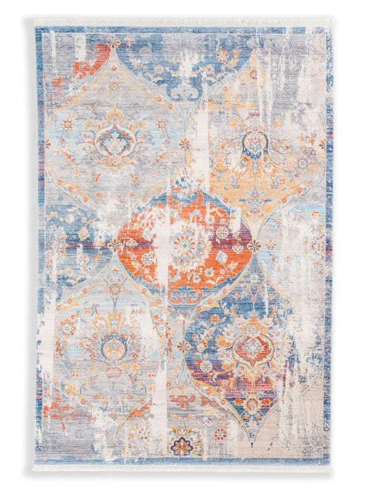 Schöner Wohnen Mystik 6305 Webteppich Orient Silber