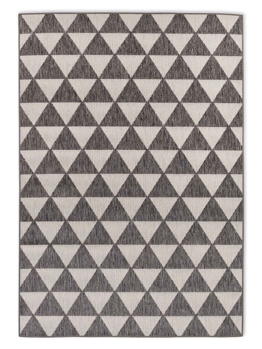 Schöner Wohnen Parkland 6351 Outdoorteppich Dreiecke Hellgrau