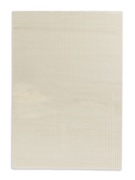 Schöner Wohnen Pure Design 6317 Webteppich Grafisch Creme