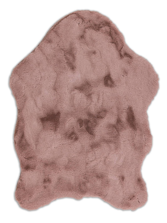 Schöner Wohnen Tender Shape 6281 Kunstfellteppich Altrosa