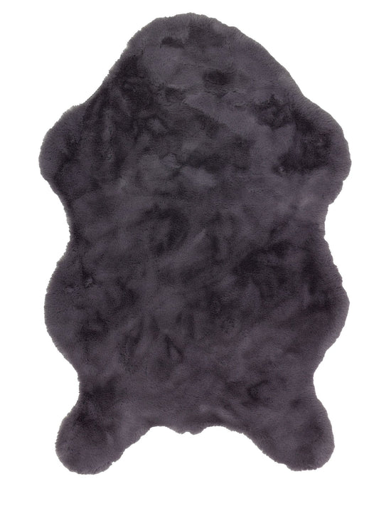 Schöner Wohnen Tender Shape 6281 Kunstfellteppich Anthrazit