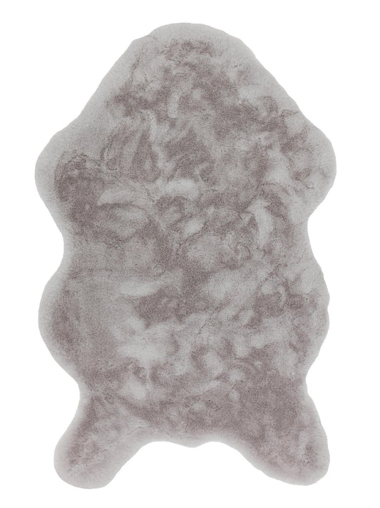 Schöner Wohnen Tender Shape 6281 Kunstfellteppich Silber