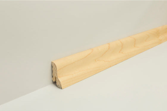 Joka Sockelleiste 22x40 mm, Echtholz furniert Profil #550 mit Nut für ClipStar FU AH10-Ahorn 6030/550