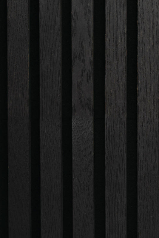 Joka Paro Akustikpaneele PAS320 Eiche Geräuch. - Schwarzes Vlies - geölt Echtholzpaneel 2400x600mm