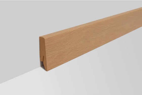 Joka Sockelleiste 18x58 mm foliert (FO) Profil #660 mit Nut für Clip FO8860 FO EI125 - foliert * 660
