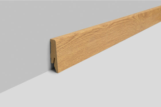 Joka Sockelleiste 18x58 mm foliert (FO) Profil #660 mit Nut für Clip FO8860 FO EI622- foliert * 660