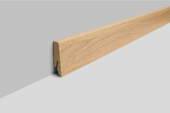 Joka Sockelleiste 18x58 mm foliert (FO) Profil #660 mit Nut für Clip FO8860 FO EI632- foliert * 660