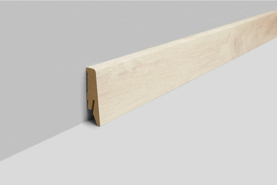 Joka Sockelleiste 18x58 mm foliert (FO) Profil #660 mit Nut für Clip FO8860 FO EI838 - foliert * 660