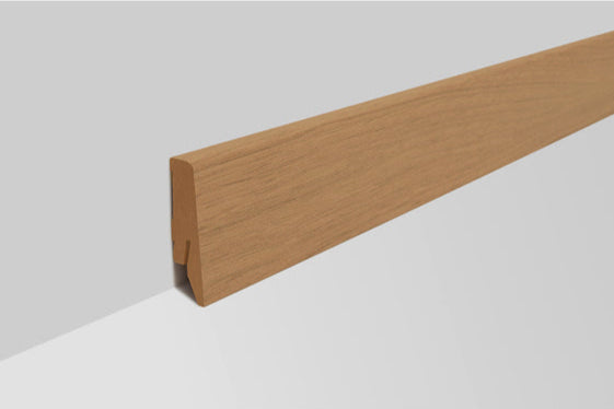 Joka Sockelleiste 18x58 mm foliert (FO) Profil #660 mit Nut für Clip FO8860 FO NU10 - foliert * 660