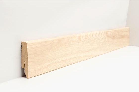 Joka Sockelleiste 18x58 mm foliert (FO) Profil #660 mit Nut für Clip FO8860 FO EI531 - foliert * 660
