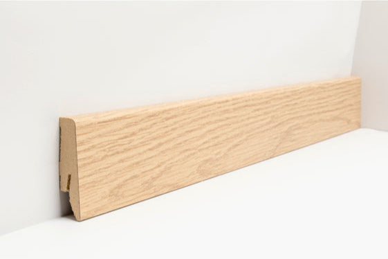 Joka Sockelleiste 18x58 mm foliert (FO) Profil #660 mit Nut für Clip FO8860 FO RE176 - foliert * 660