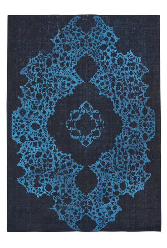 Ornament Teppich Blau