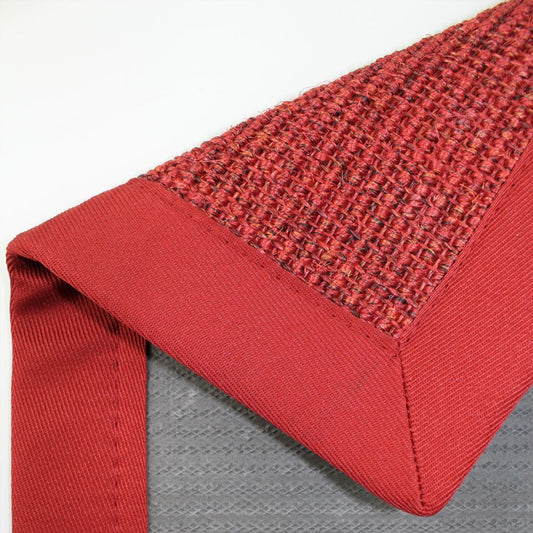 Dekowe Mara - S2 Sisalteppich 017 Rot-Meliert