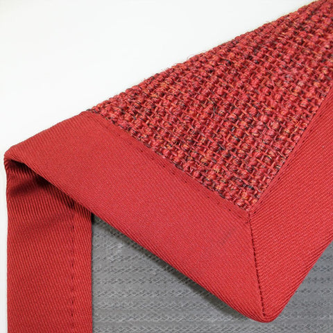 Dekowe Mara - S2 Sisalteppich 017 Rot-Meliert