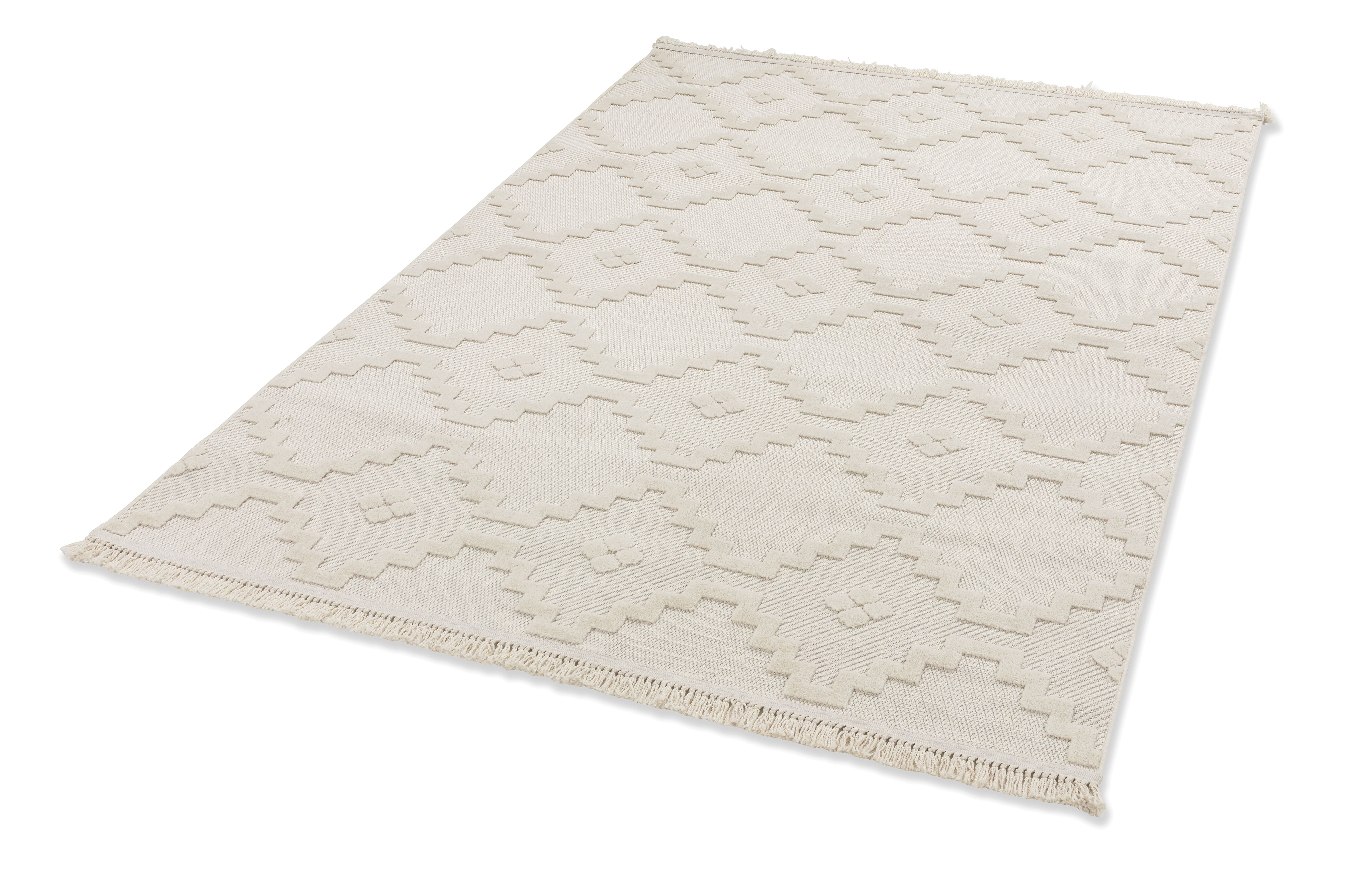 Schöner Wohnen Summer 6352 Outdoorteppich Quadrate Creme - Brombach Gmbh