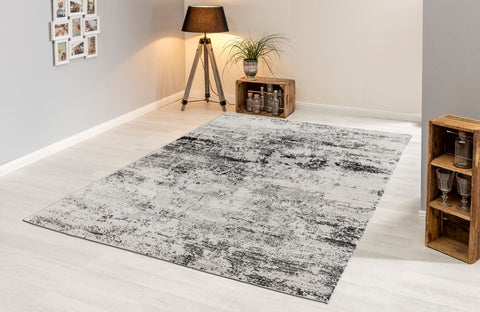 Astra Antea 6626 Webteppich Vintage Schwarz/Beige