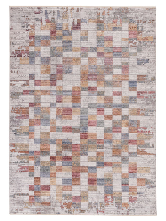 Astra Calea 6636 Webteppich Kästchen Bunt