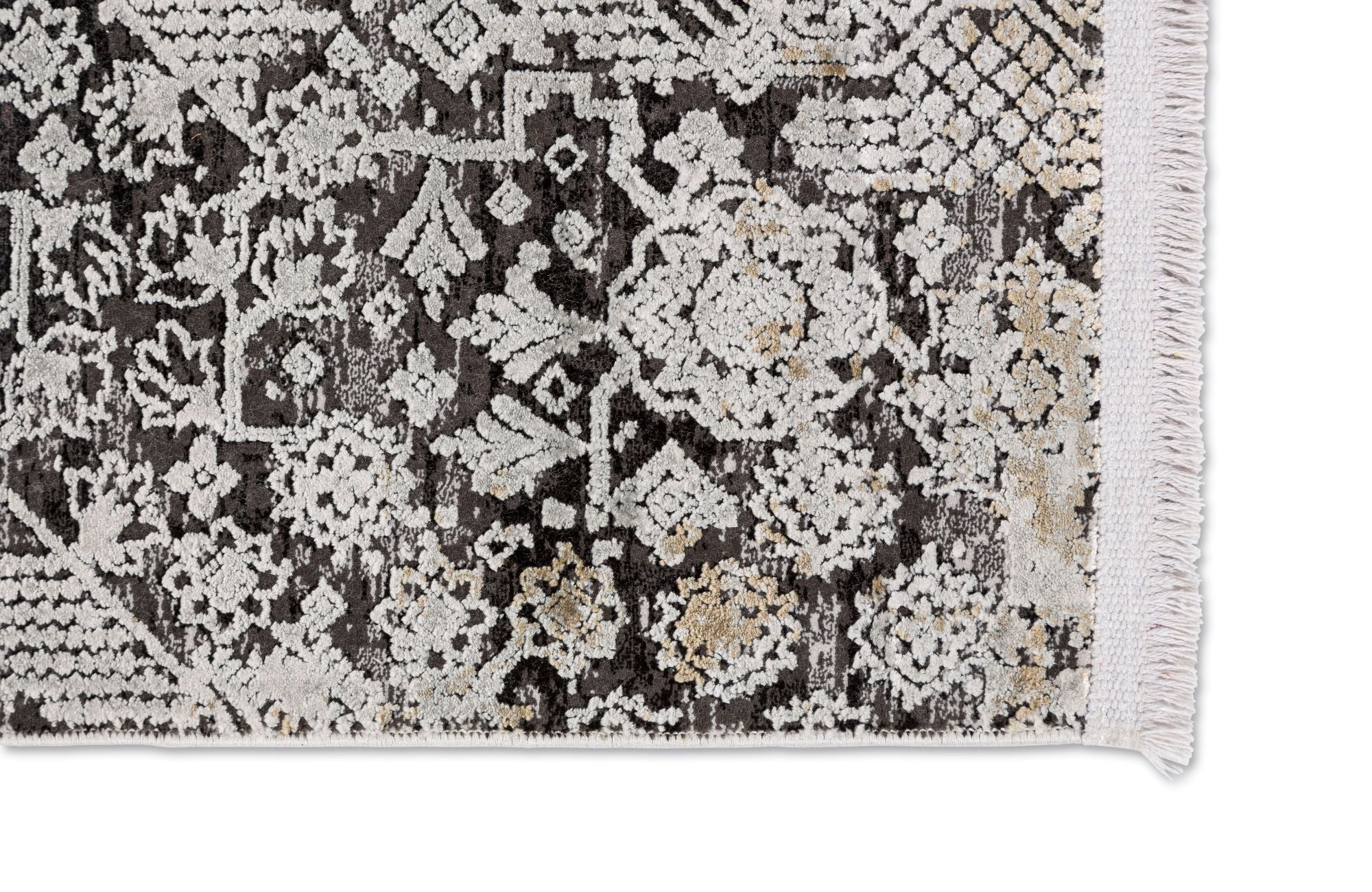 Astra Gravina 6624 Kurzflorteppich Anthrazit/Silber