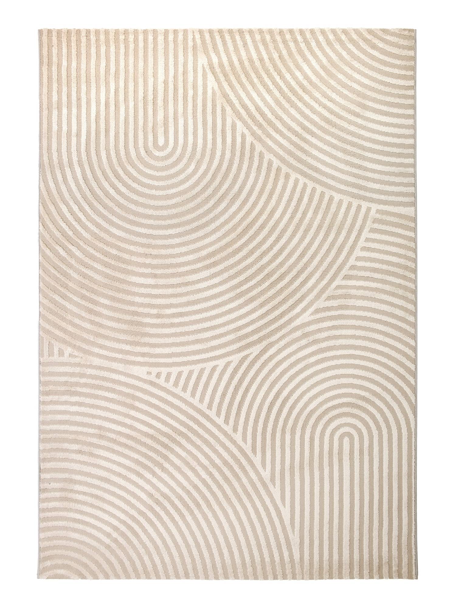 Astra Jules 6992 Kurzflor-Teppich Kringel Creme