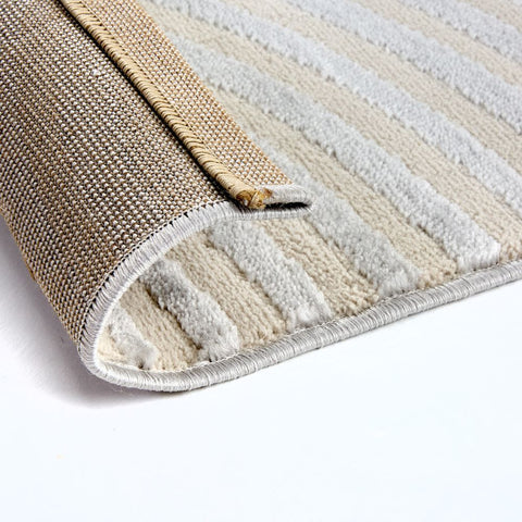 Astra Jules 6992 Kurzflor-Teppich Kringel Silber