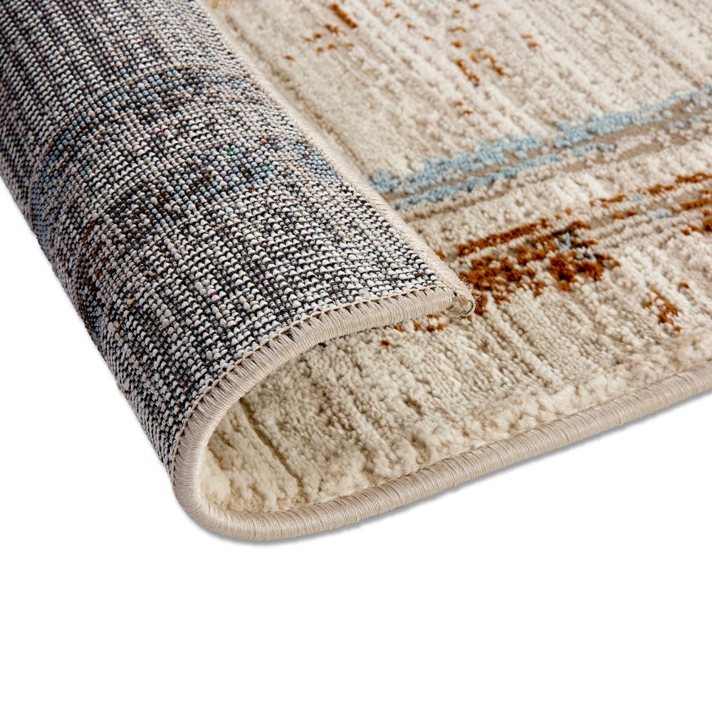 Astra Jules 6992 Kurzflor-Teppich Striche Grau/Beige