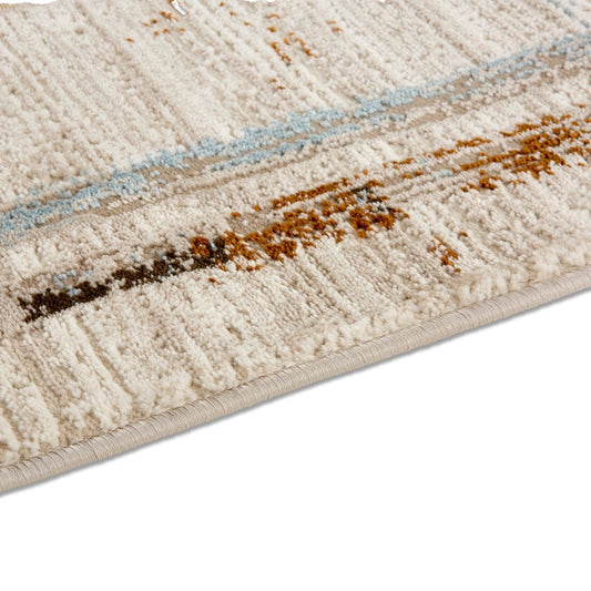 Astra Jules 6992 Kurzflor-Teppich Striche Grau/Beige