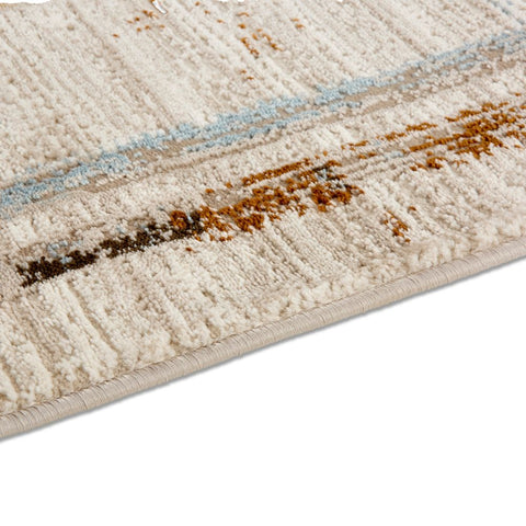 Astra Jules 6992 Kurzflor-Teppich Striche Grau/Beige