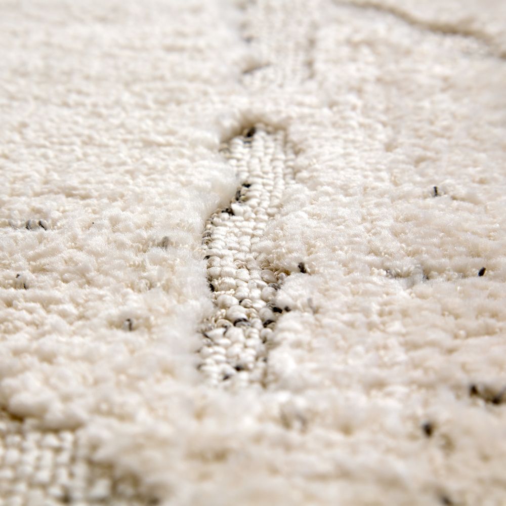 Astra Lou 6991 Kurzflor-Teppich Rauten Creme-Grau