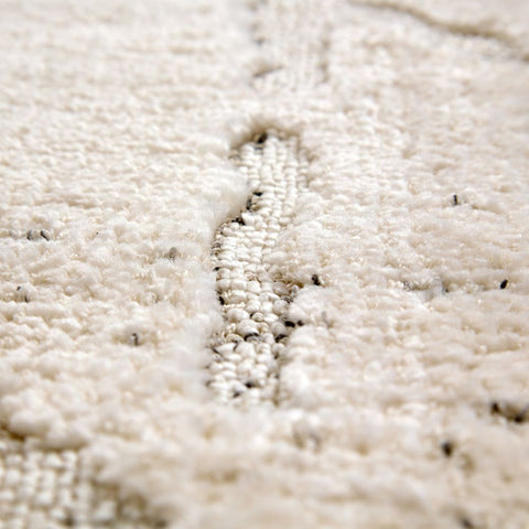 Astra Lou 6991 Kurzflor-Teppich Rauten Creme-Grau