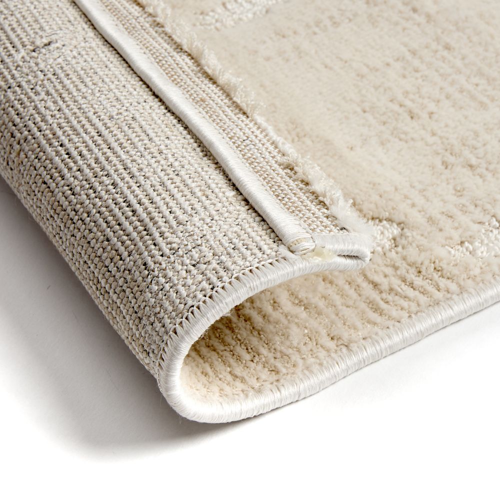 Astra Lou 6991 Kurzflor-Teppich Rauten Creme