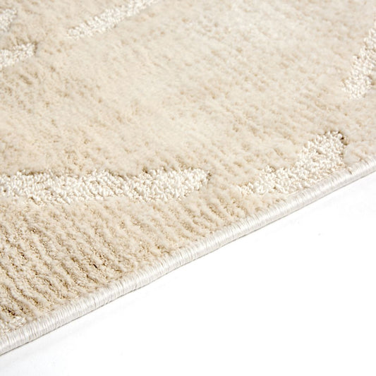 Astra Lou 6991 Kurzflor-Teppich Rauten Creme