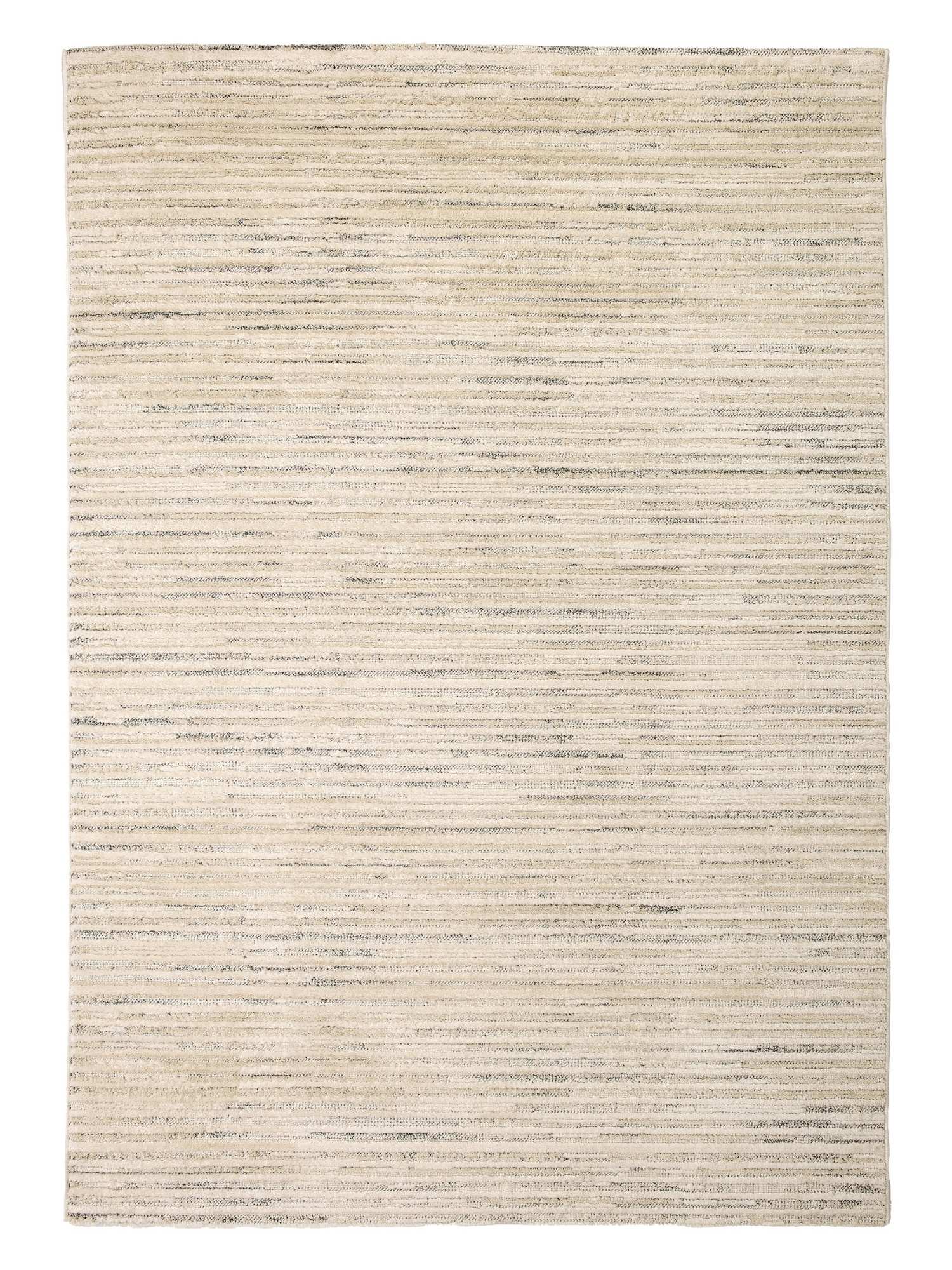 Astra Lou 6991 Kurzflor-Teppich Streifen Creme-Grau